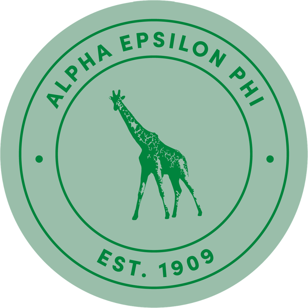 Alpha Epsilon Phi Sorority Car Decal Sticker- Full Color Circle Logo