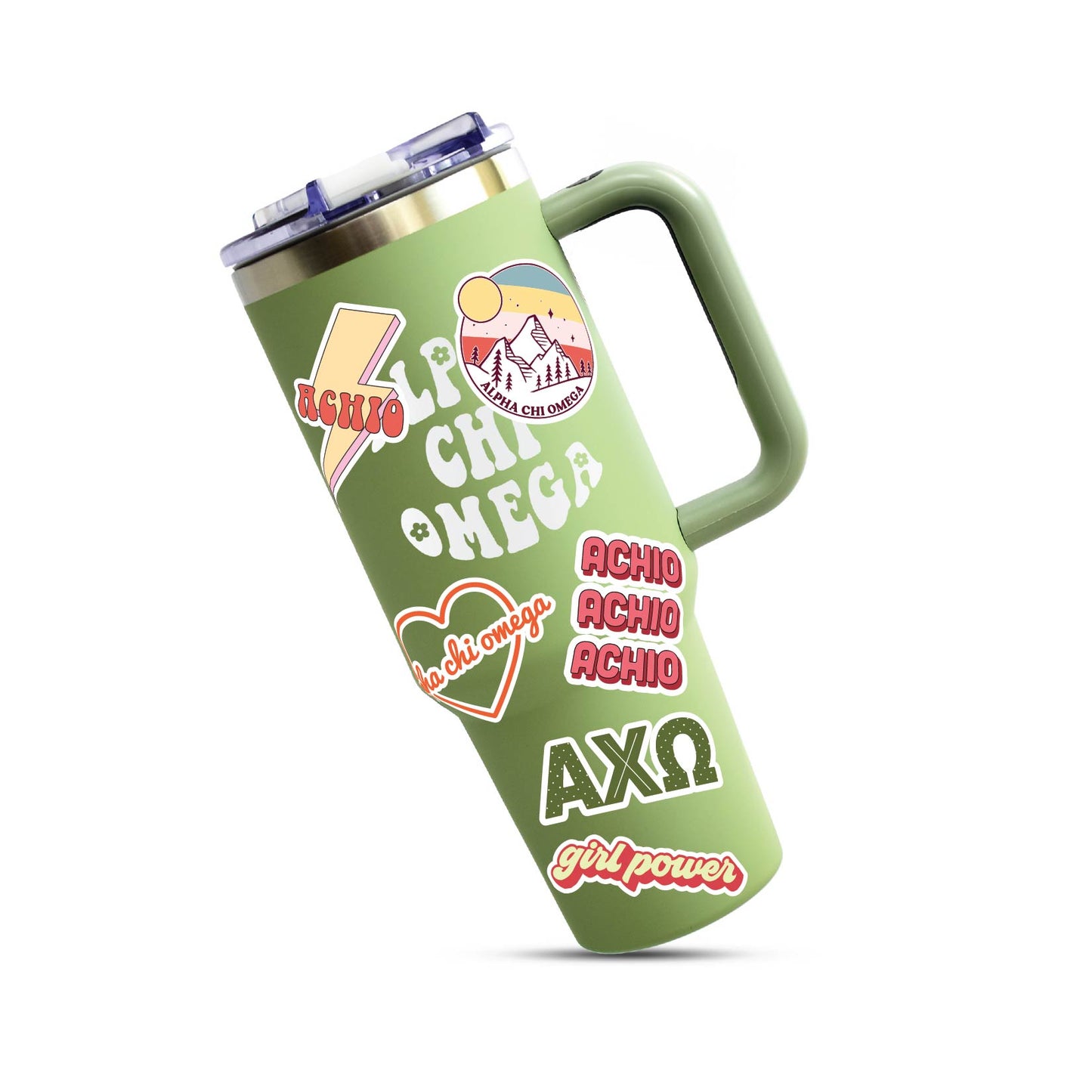 Alpha Chi Omega Girl Power Sticker Sheet