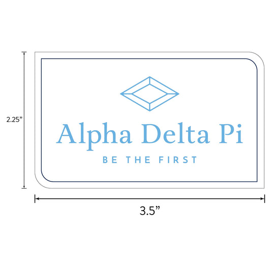 Alpha Delta Pi Sorority Sticker Sheet- Brand Focus