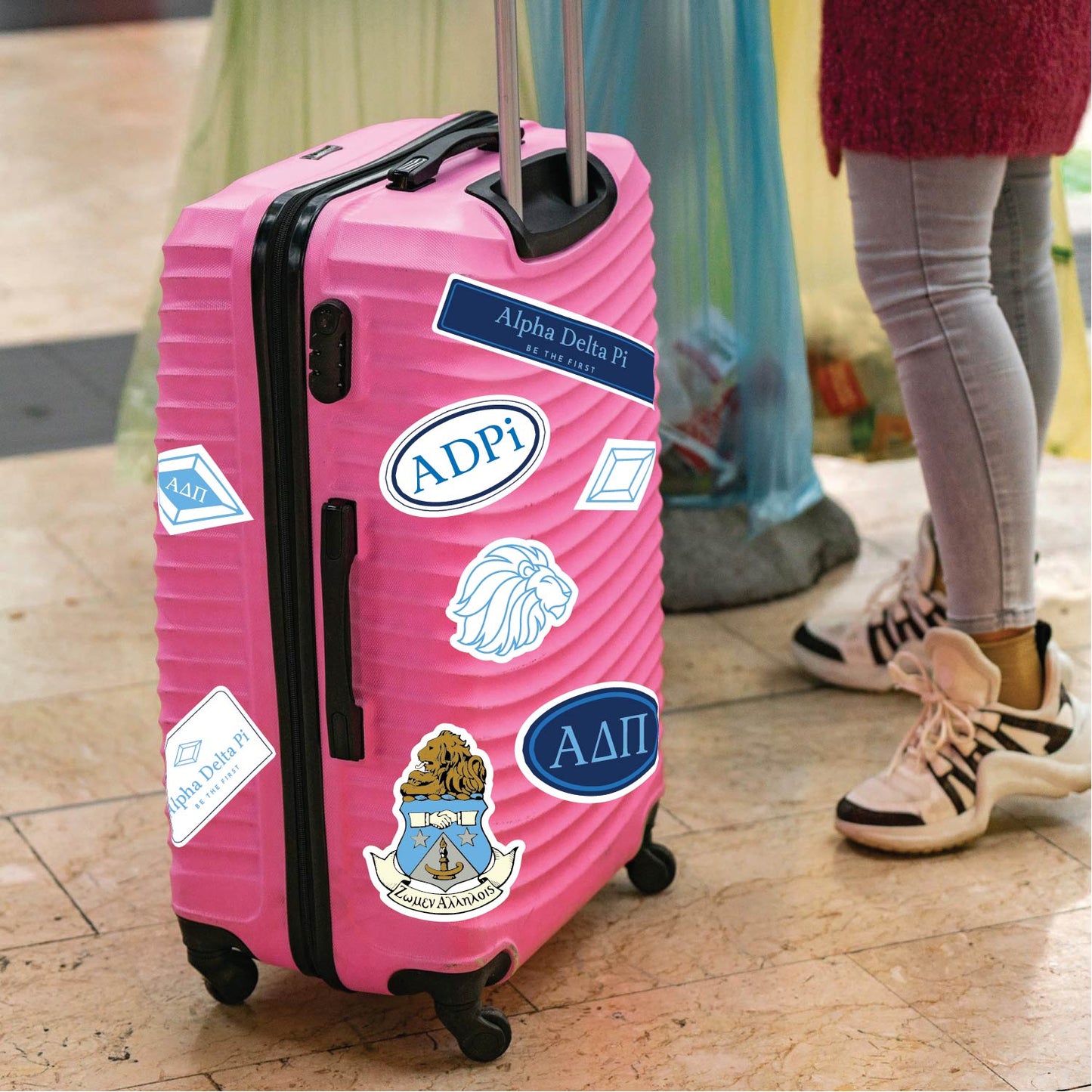 Alpha Delta Pi Sorority Sticker Sheet- Brand Focus