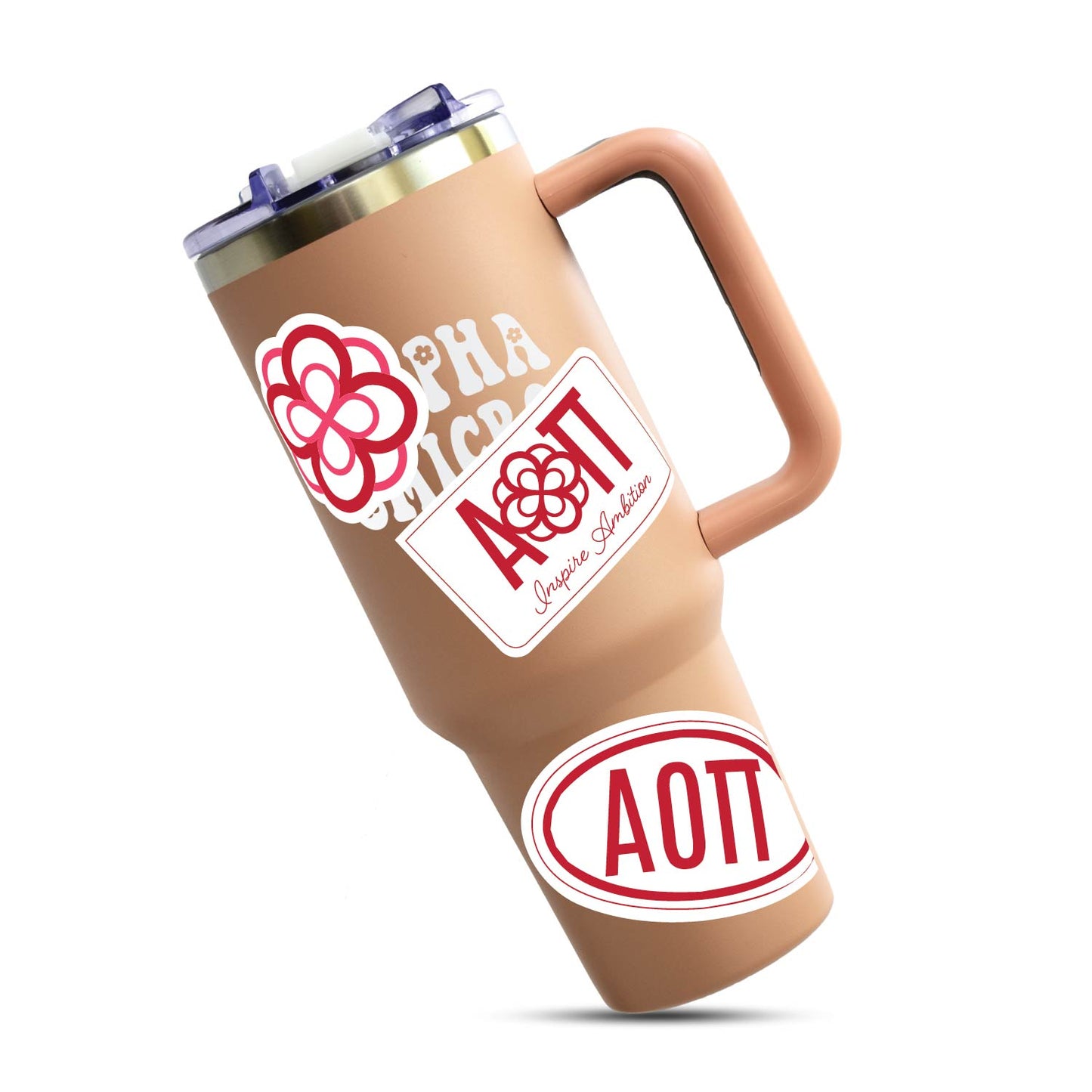 Alpha Omicron Pi Sorority Sticker Sheet- Brand Focus