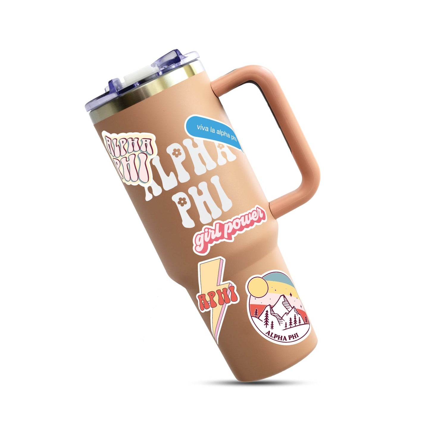 Alpha Phi Girl Power Sticker Sheet