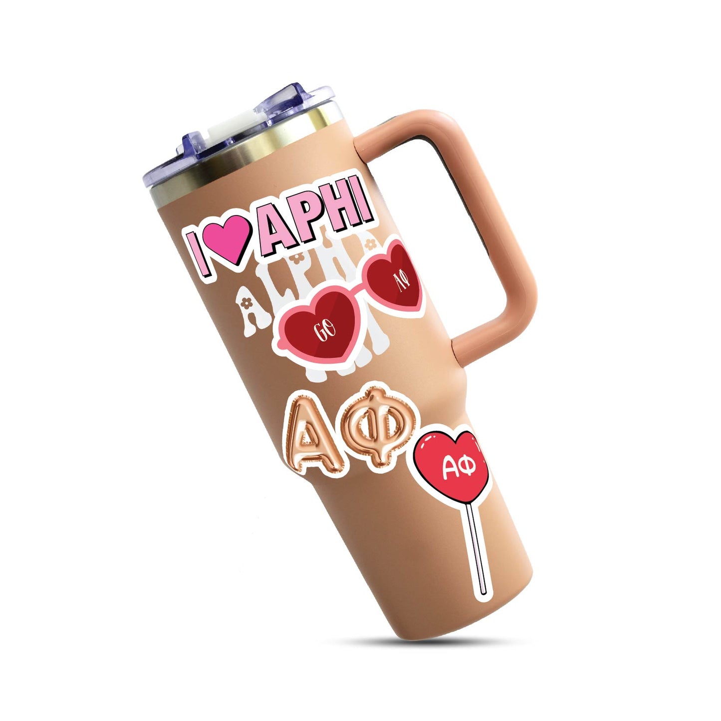 Alpha Phi- Sticker Sheet- Love Theme