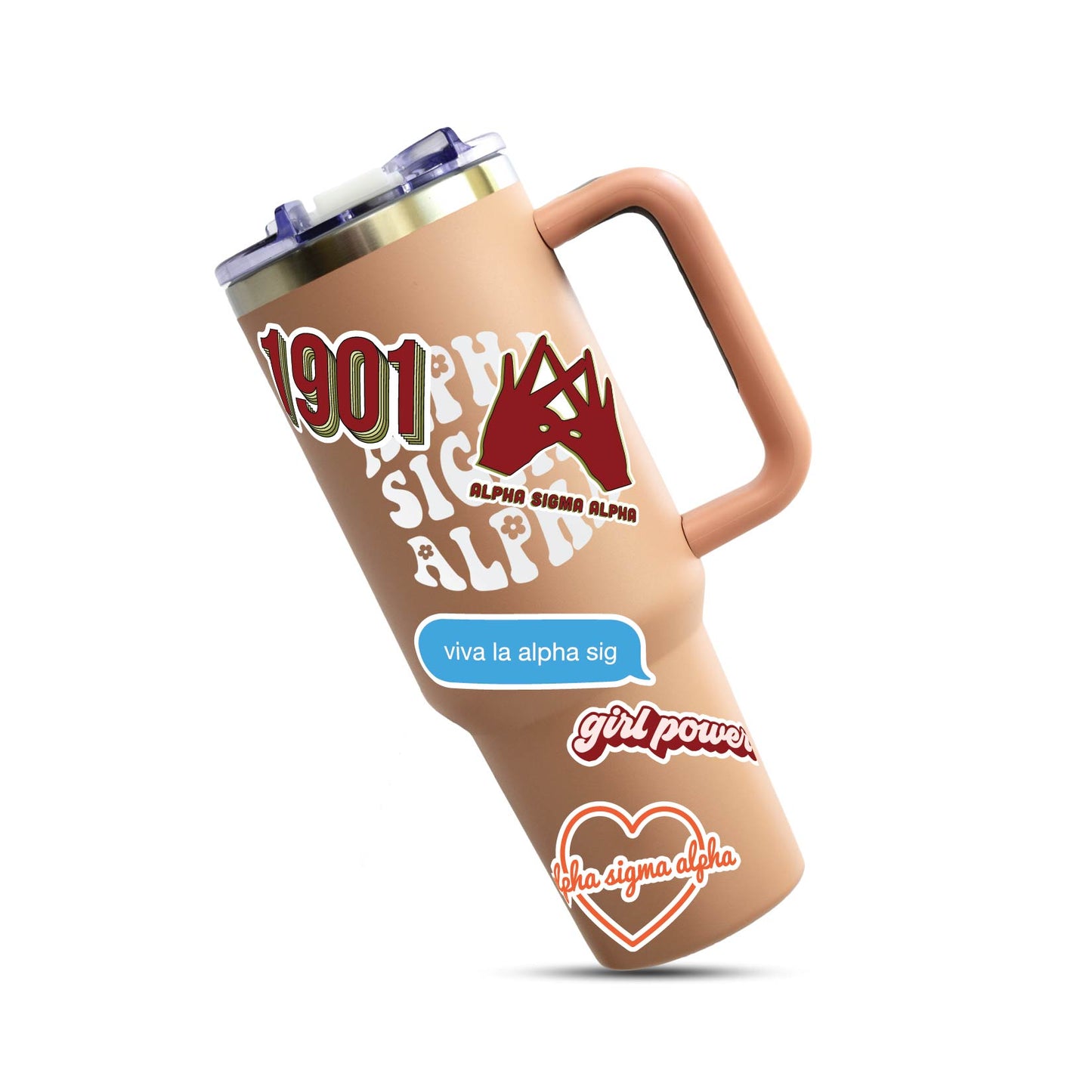 Alpha Sigma Alpha Girl Power Sticker Sheet