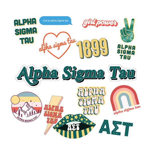 Alpha Sigma Tau Girl Power Sticker Sheet