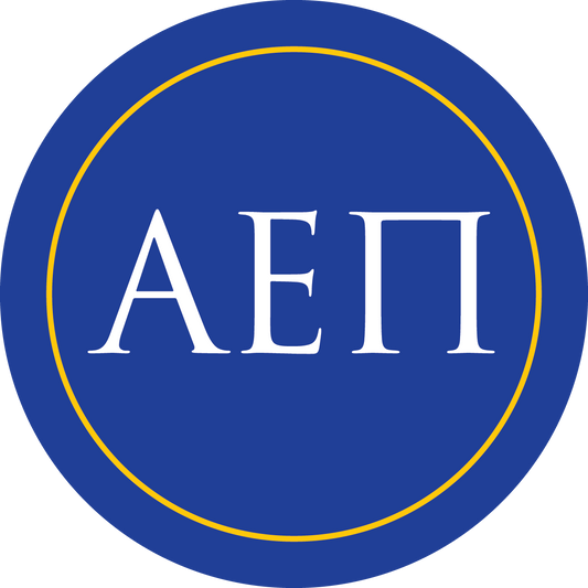 Alpha Epsilon Pi Fraternity Car Decal Sticker- Full Color Circle Logo