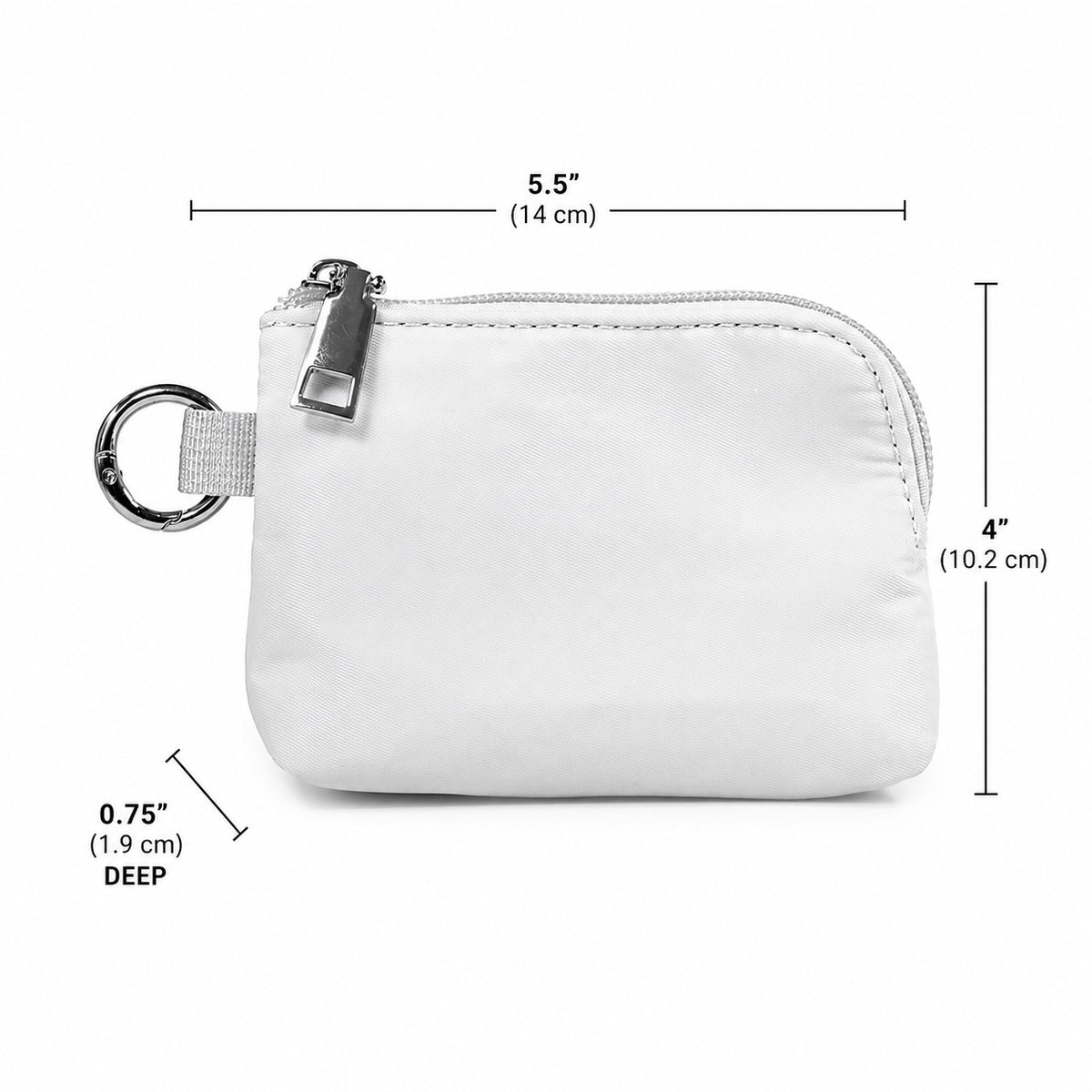 Alpha Delta Pi Zipper Wallet Pouch with Keyring