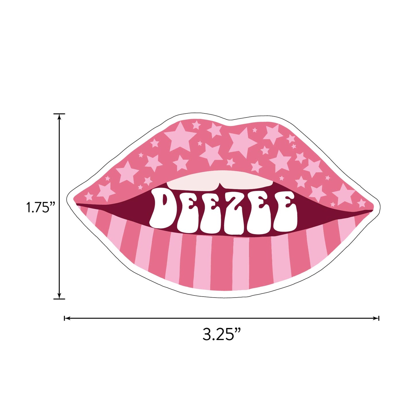 Delta Zeta Girl Power Sticker Sheet