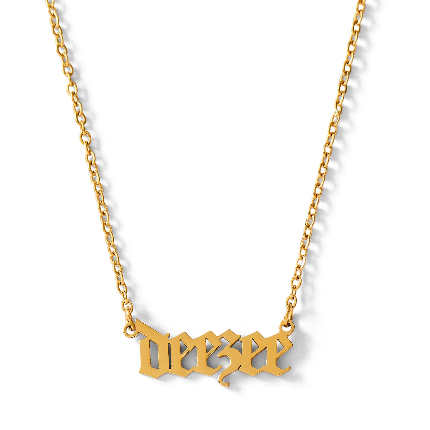 Delta Zeta Old English Style Sorority Necklace
