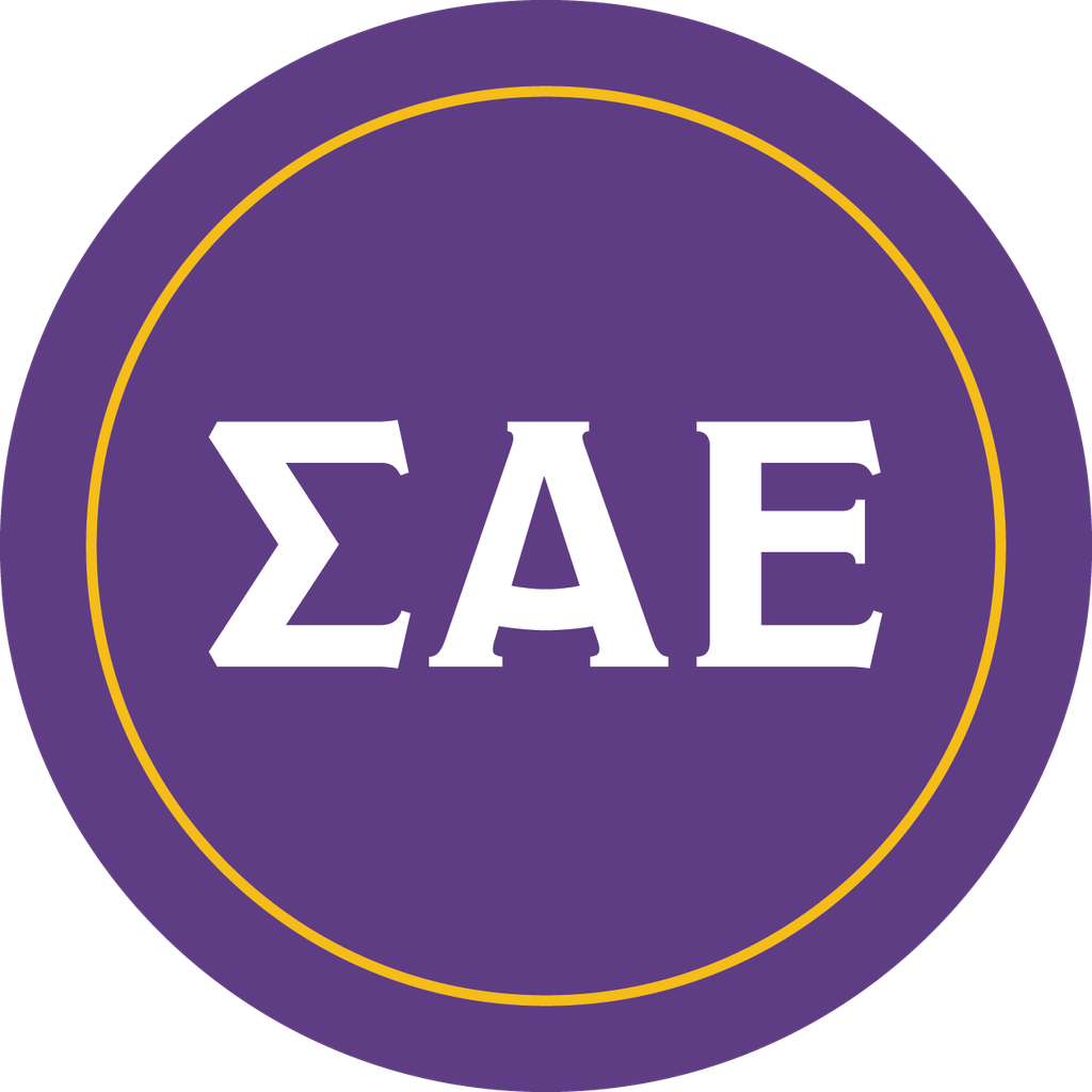 Sigma Alpha Epsilon Fraternity Car Decal Sticker- Full Color Circle Logo