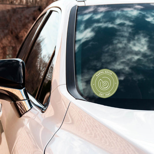 Kappa Delta Sorority Car Decal Sticker- Full Color Circle Logo