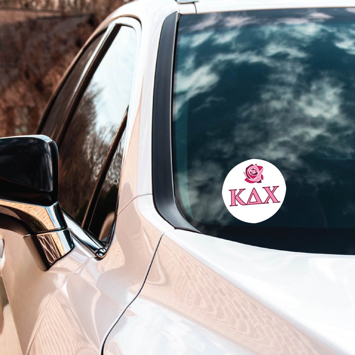Kappa Delta Chi Sorority Car Decal Sticker- Full Color Circle Logo