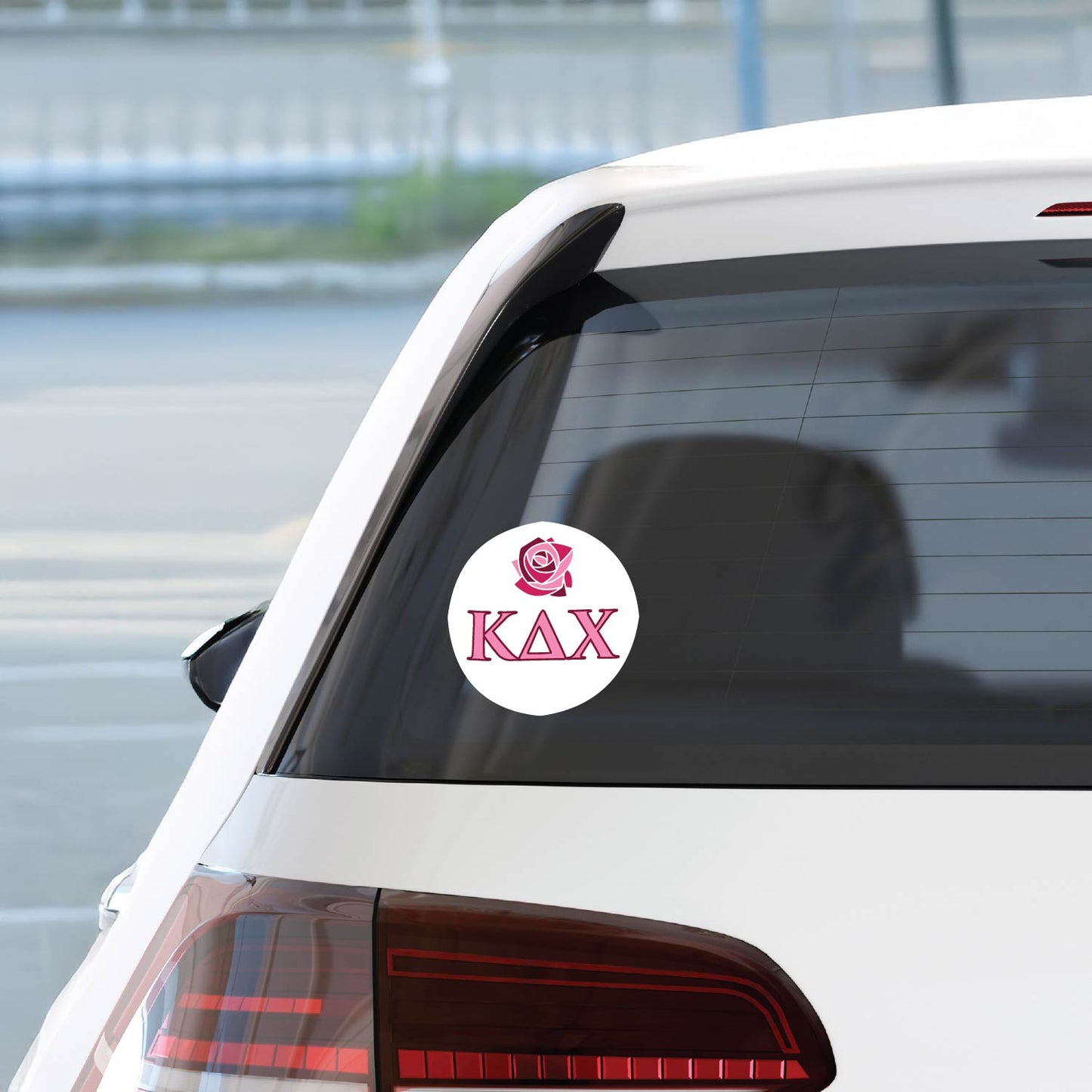 Kappa Delta Chi Sorority Car Decal Sticker- Full Color Circle Logo
