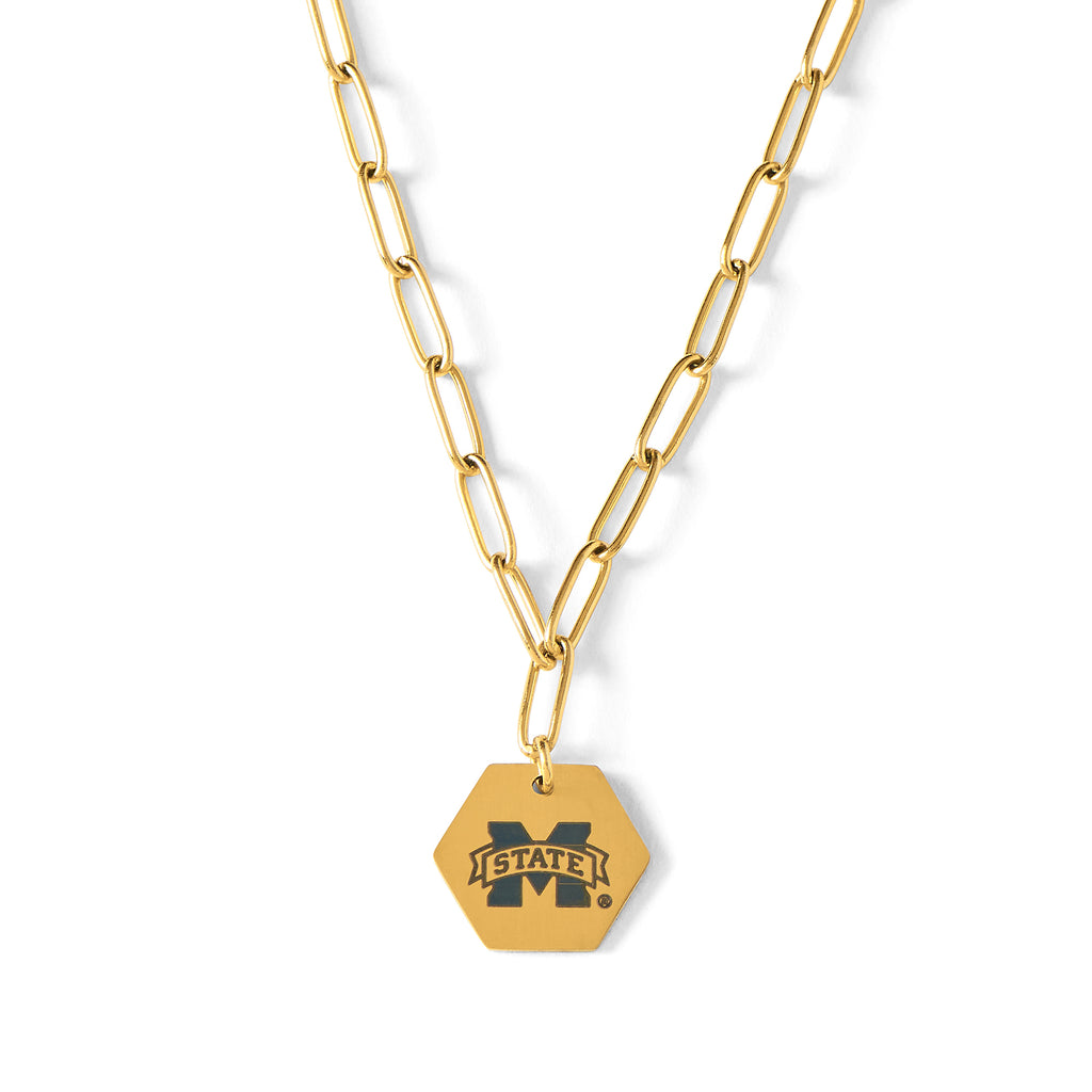 Mississippi State University Paperclip Necklace
