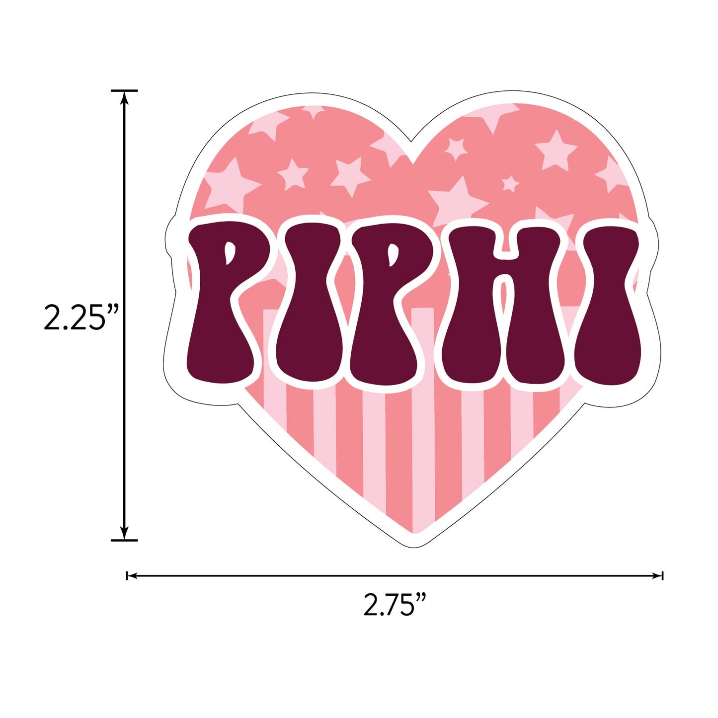 Pi Beta Phi Girl Power Sticker Sheet