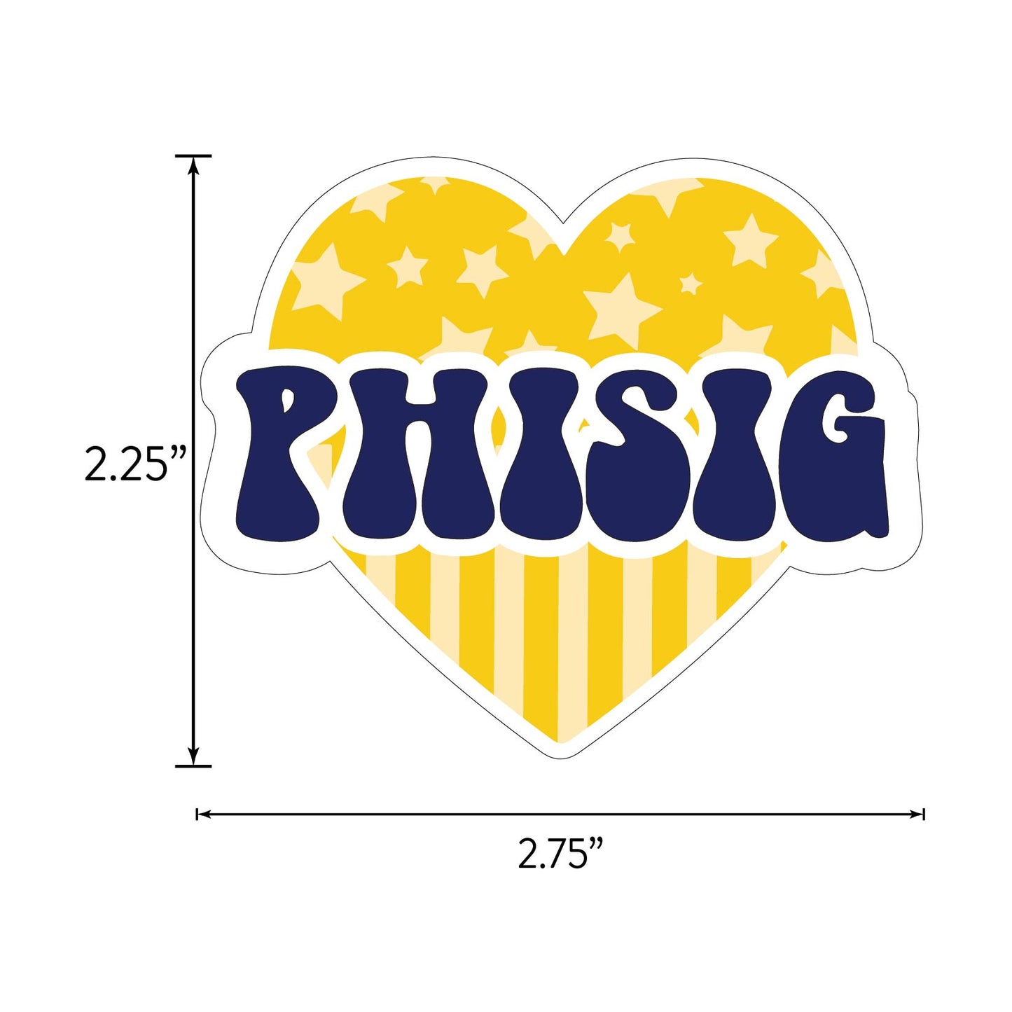 Phi Sigma Sigma Girl Power Sticker Sheet