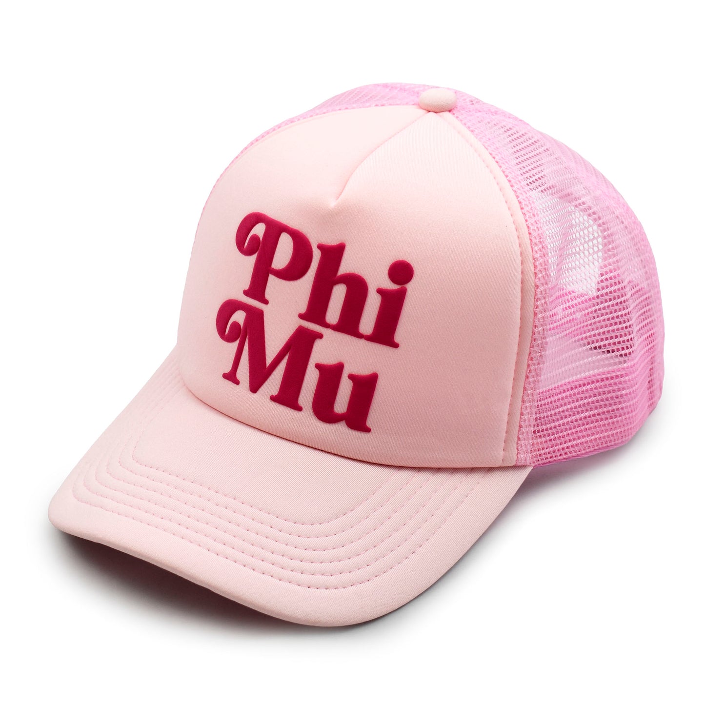 Phi Mu Baseball Cap, Mesh Trucker-Style Hat