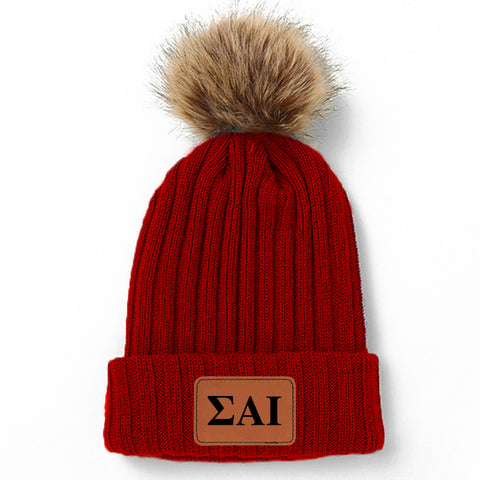 Sigma Alpha Iota Pom Pom Beanie Hat