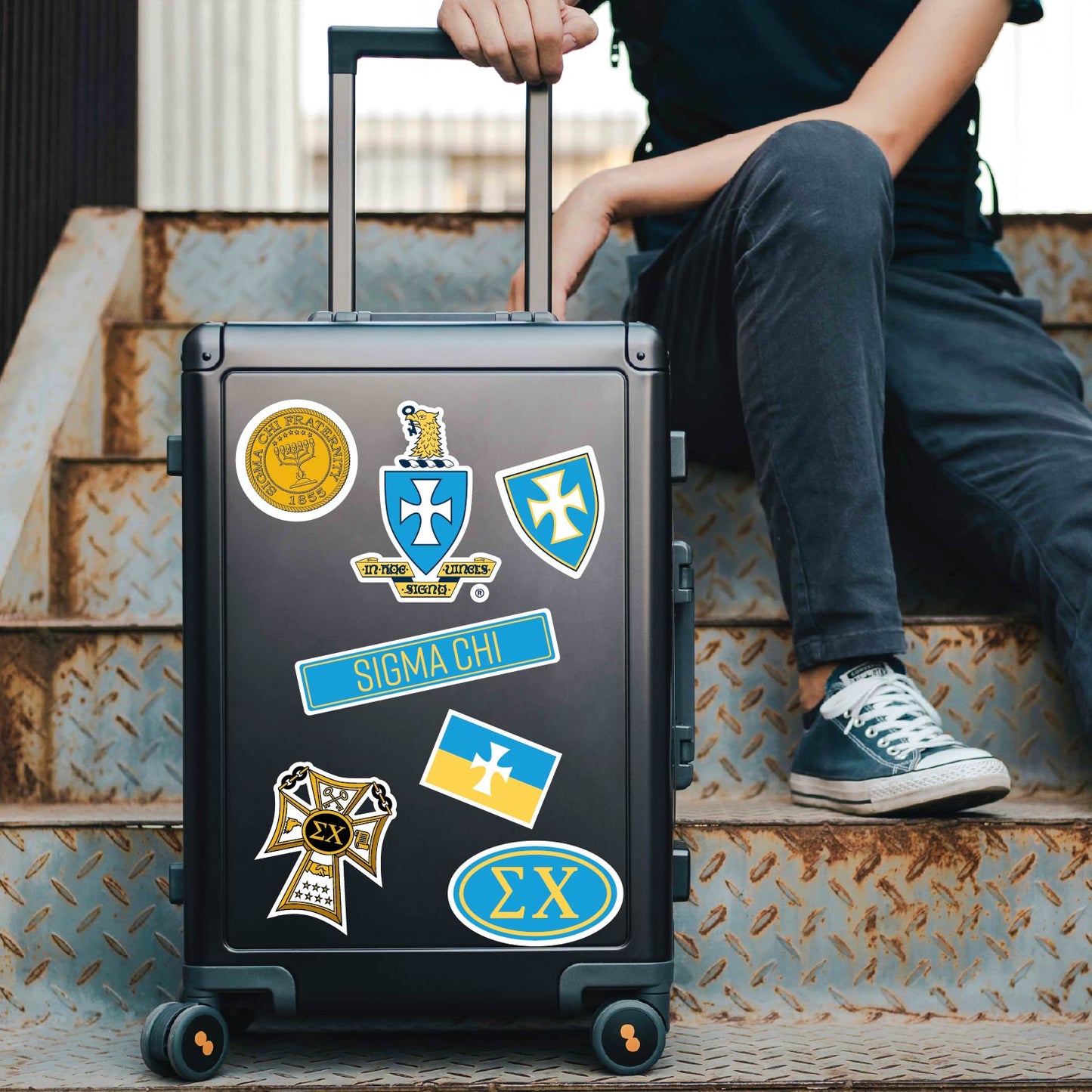 Sigma Chi Fraternity Sticker Sheet- Brand Focus