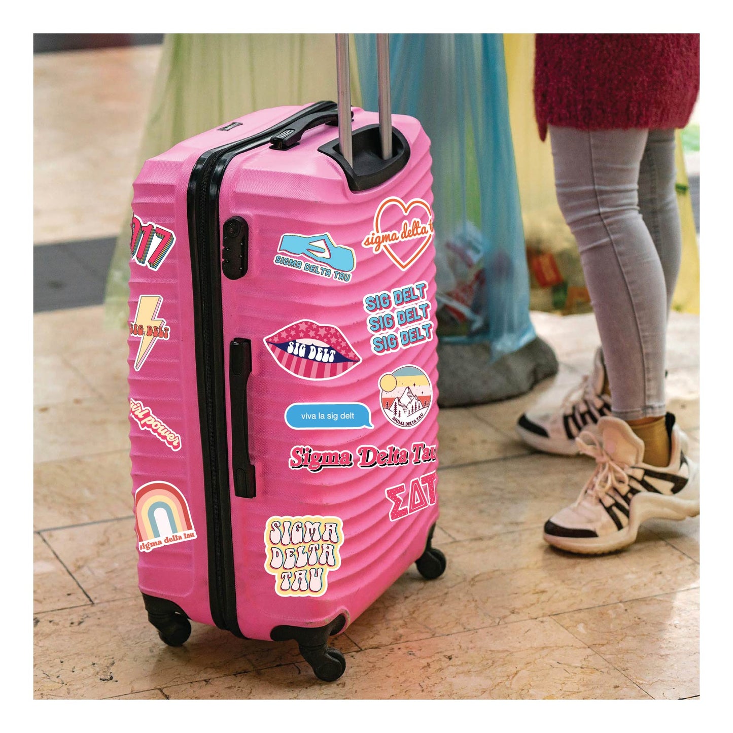 Sigma Delta Tau Girl Power Sticker Sheet