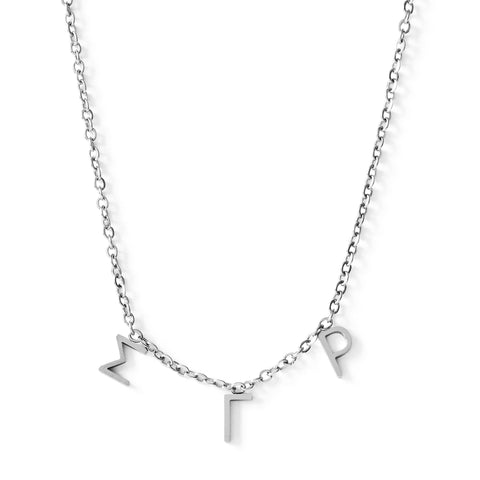 Sigma Gamma Rho Silver Greek Letters Necklace
