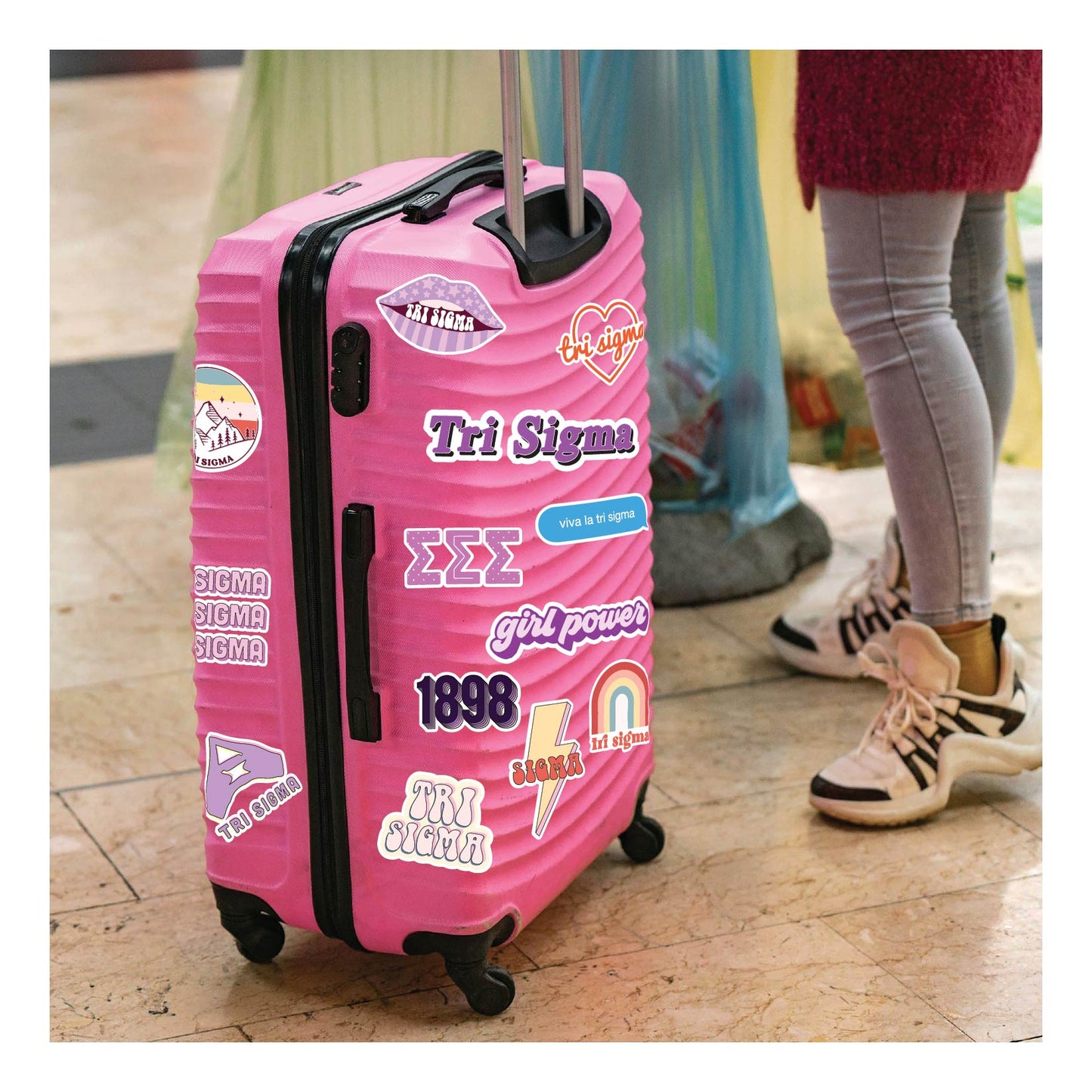 Sigma Sigma Sigma Girl Power Sticker Sheet