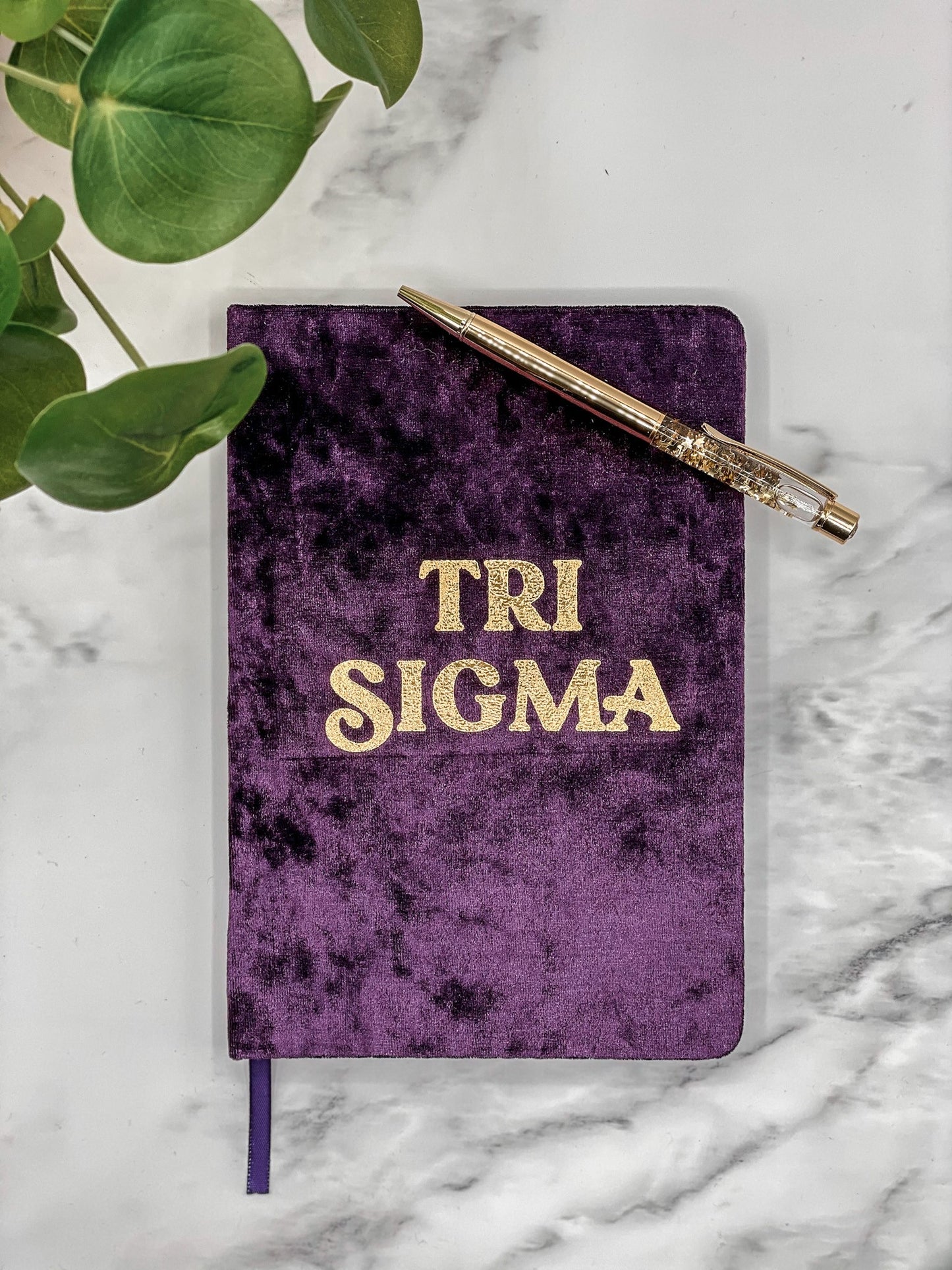Tri Sigma Notebook with Gold Foil Imprint