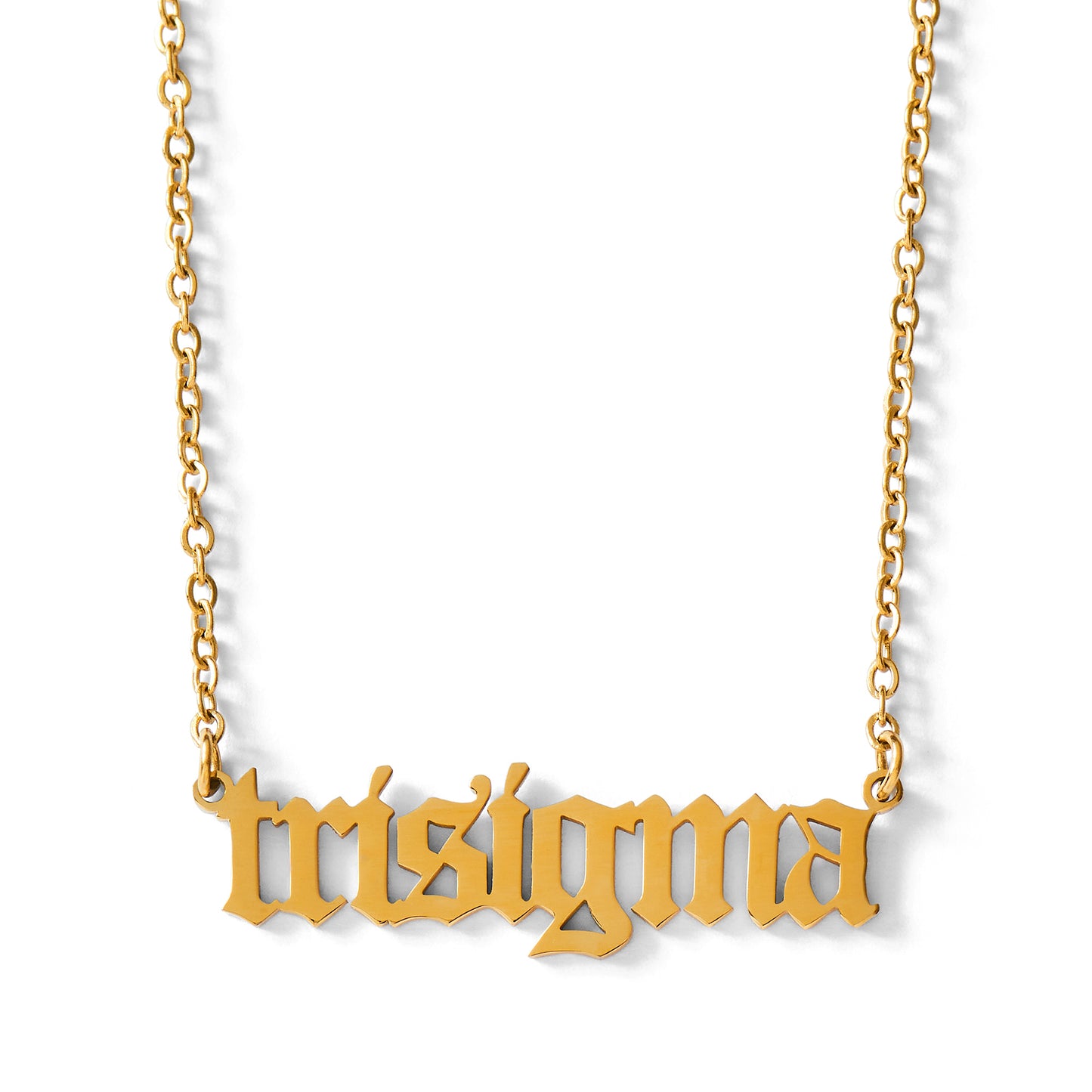 Sigma Sigma Sigma Old English Style Sorority Necklace