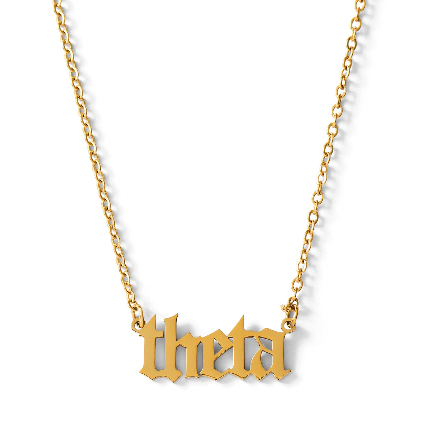 Kappa Alpha Theta Old English Style Sorority Necklace