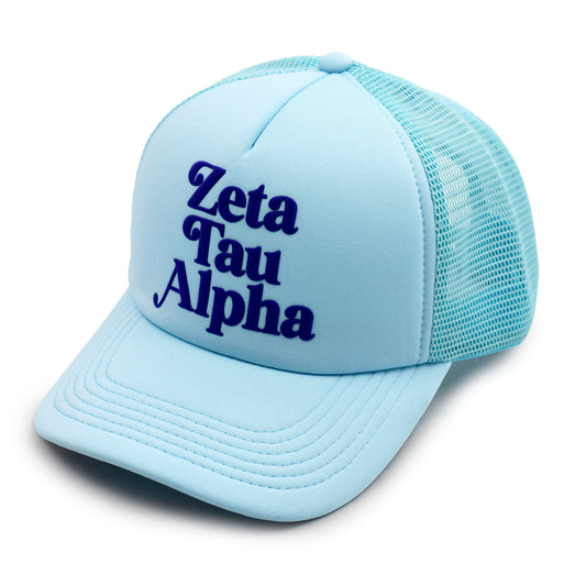 Zeta Tau Alpha Baseball Cap, Mesh Trucker-Style Hat