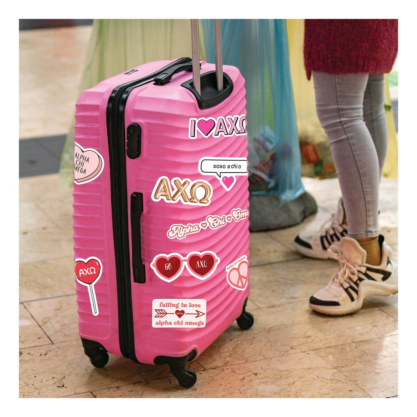 Alpha Chi Omega - Sticker Sheet- Love Theme