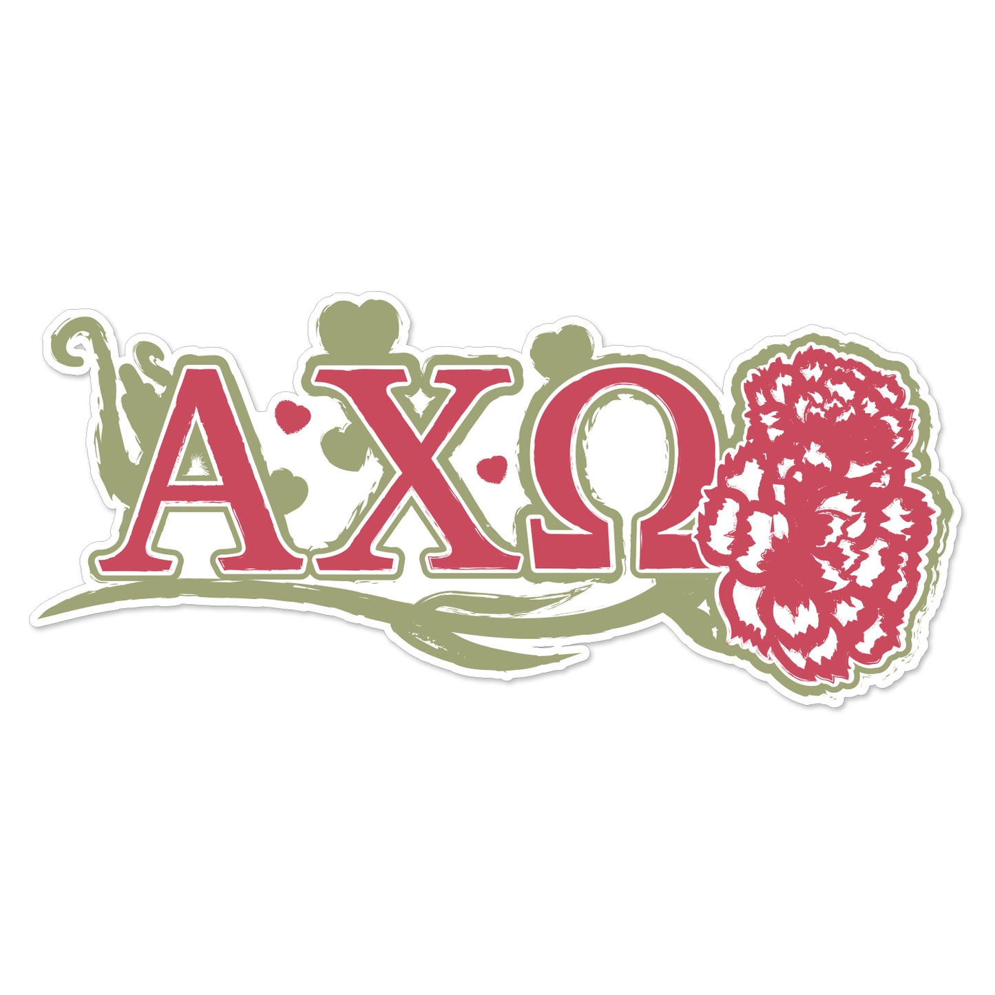 Alpha Chi Omega Laptop Jumbo Sticker/Decal