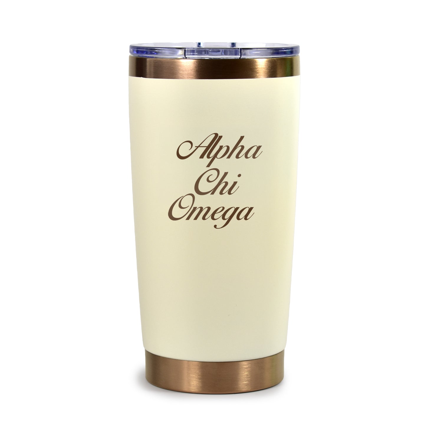 Alpha Chi Omega 20 oz. Insulated Tumbler with Sorority Name