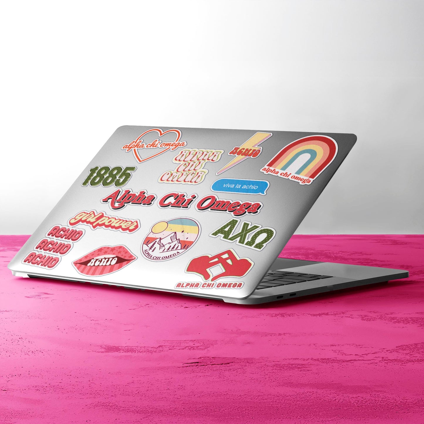 Alpha Chi Omega Girl Power Sticker Sheet