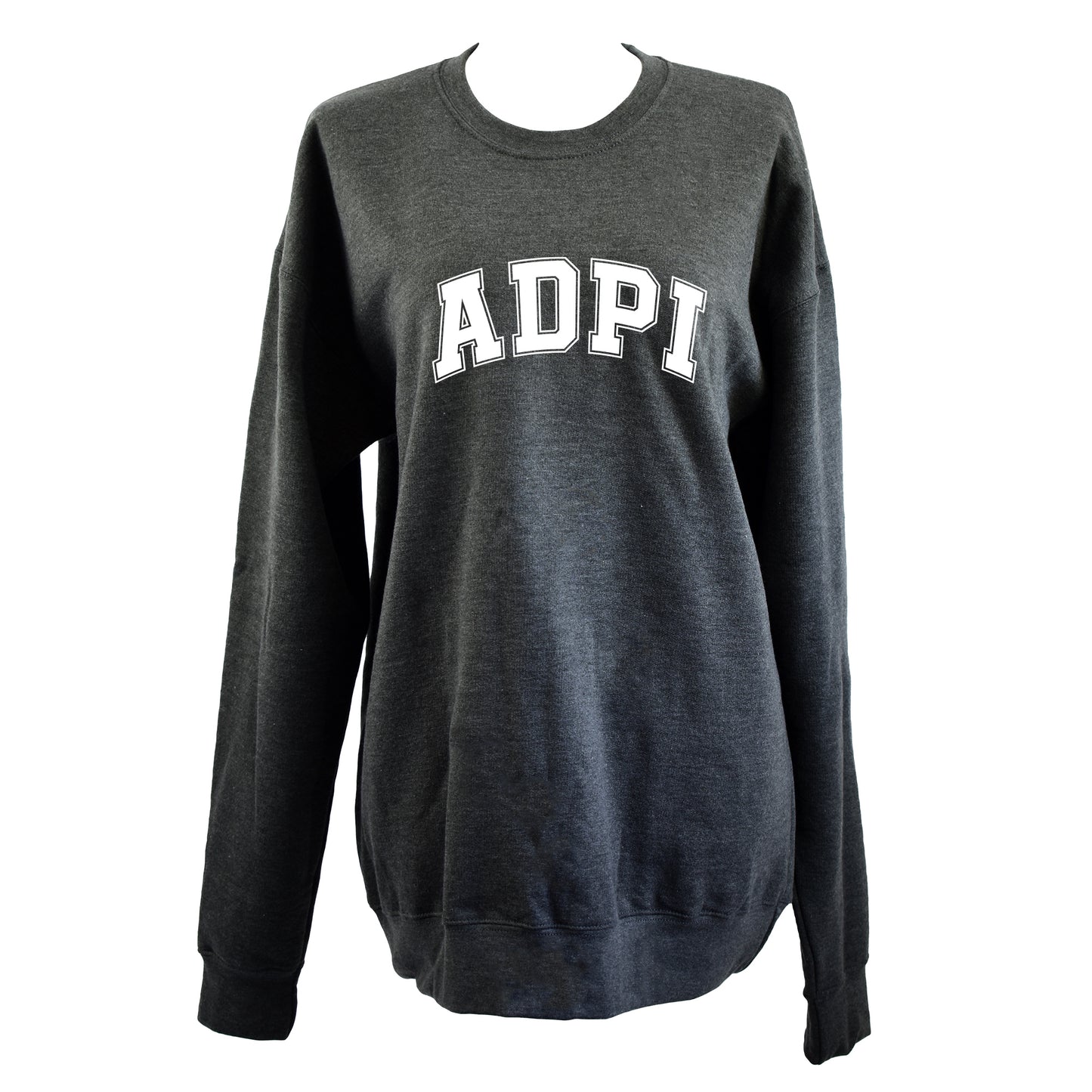 Alpha Delta Pi Sweatshirt- Crewneck Varsity Letters Design