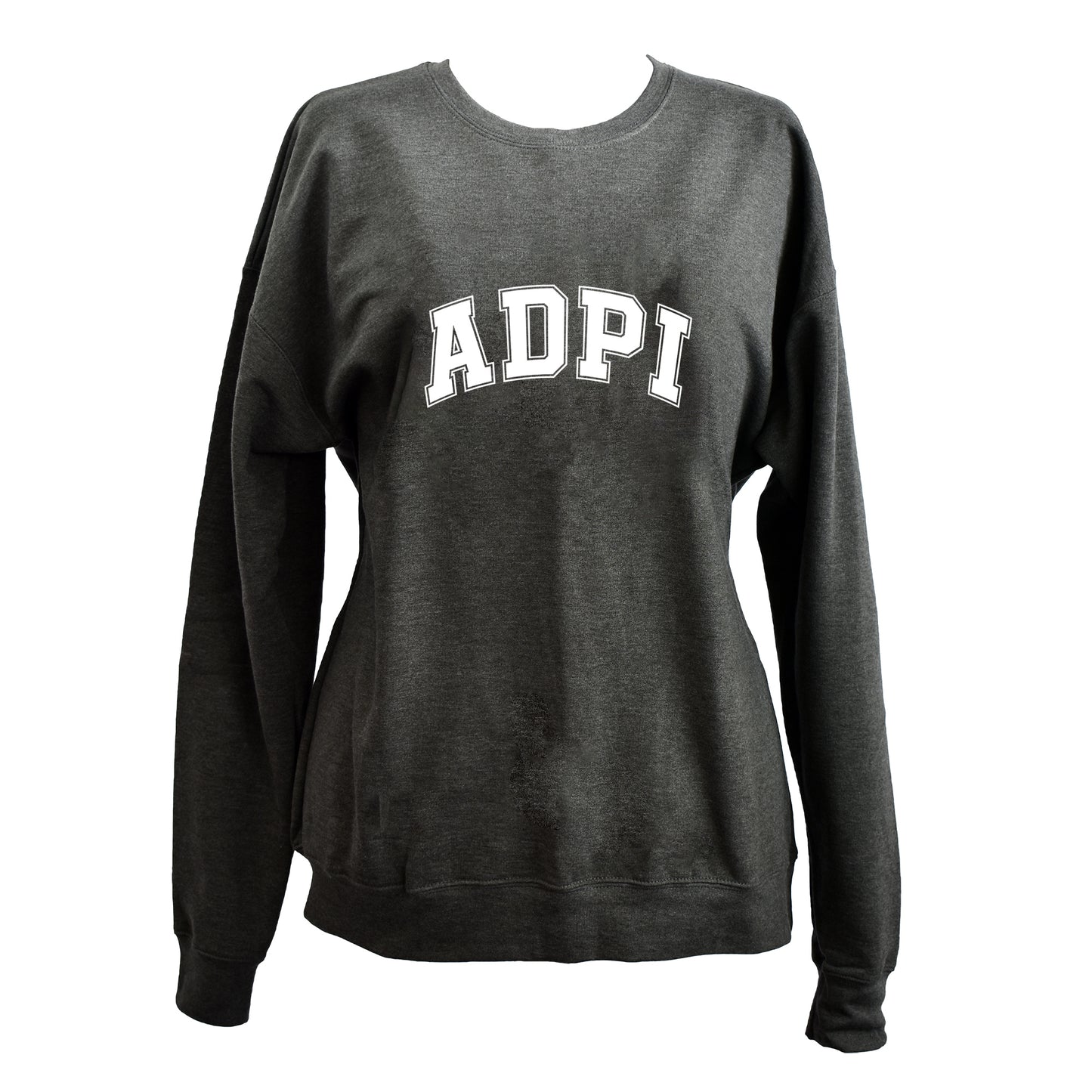 Alpha Delta Pi Sweatshirt- Crewneck Varsity Letters Design