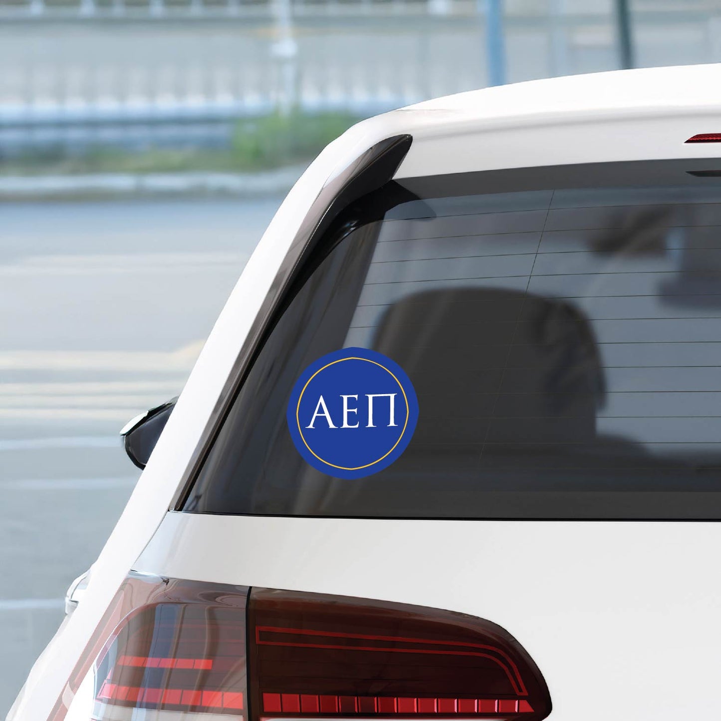 Alpha Epsilon Pi Fraternity Car Decal Sticker- Full Color Circle Logo