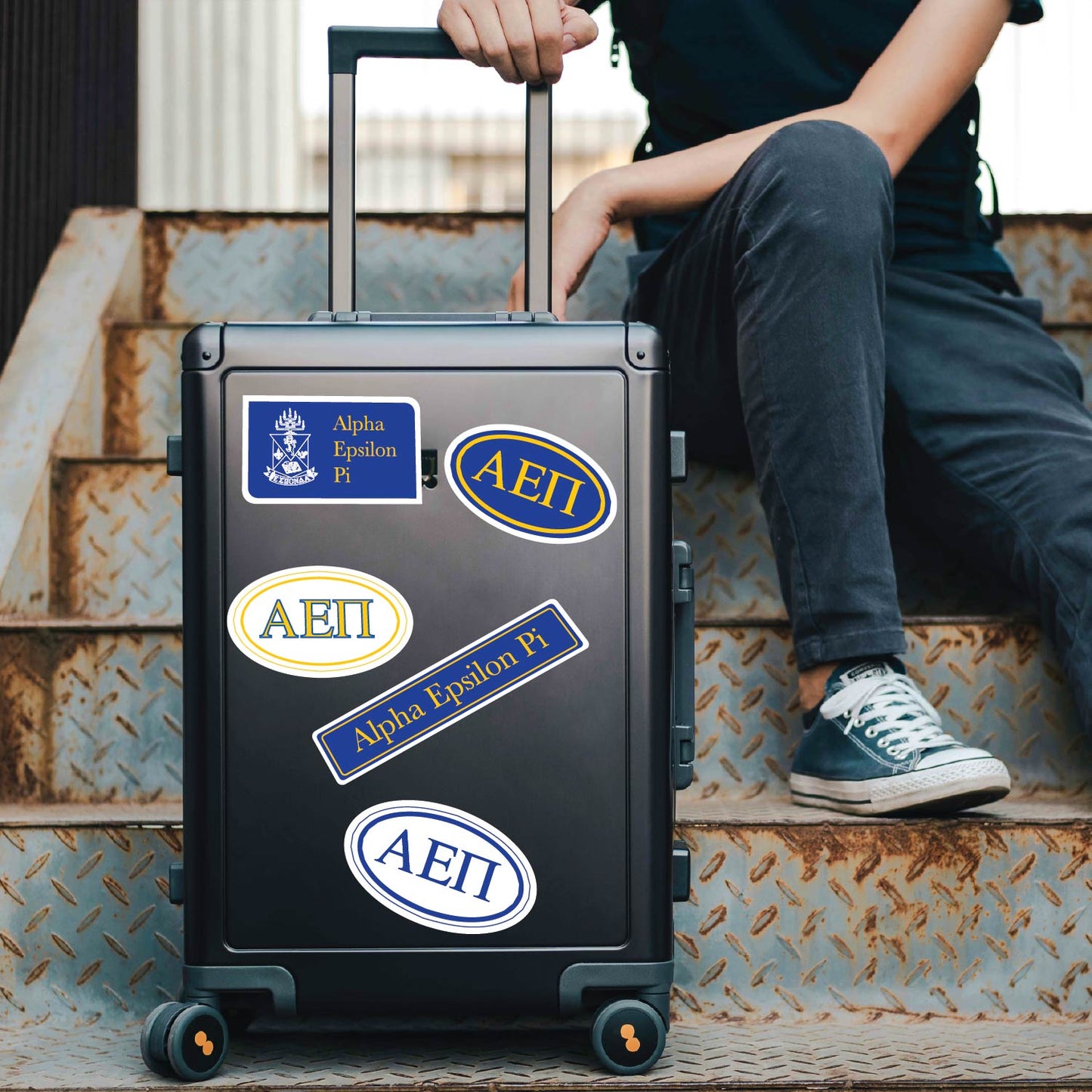 Alpha Epsilon Pi Fraternity Sticker Sheet- Brand Focus