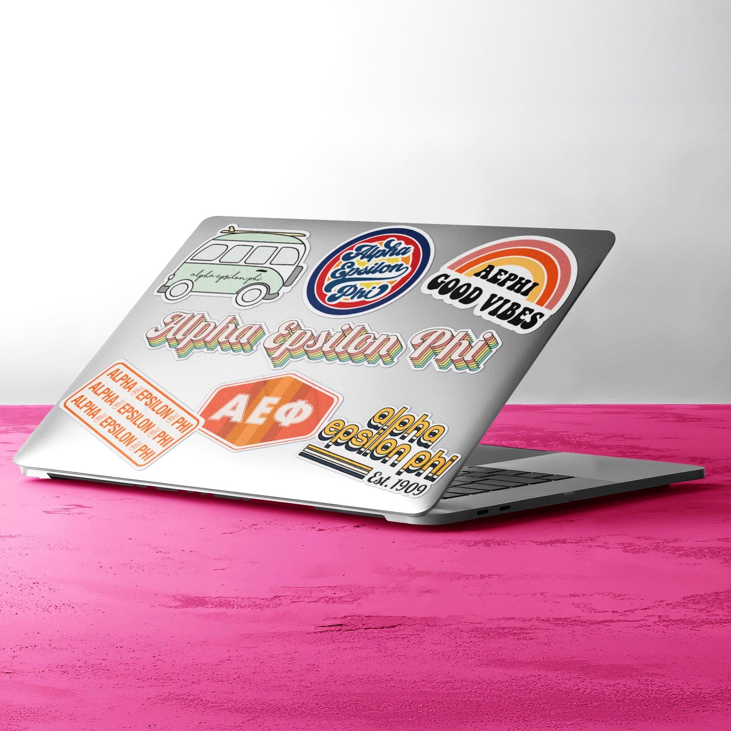 Alpha Epsilon Phi Retro Sticker Sheet