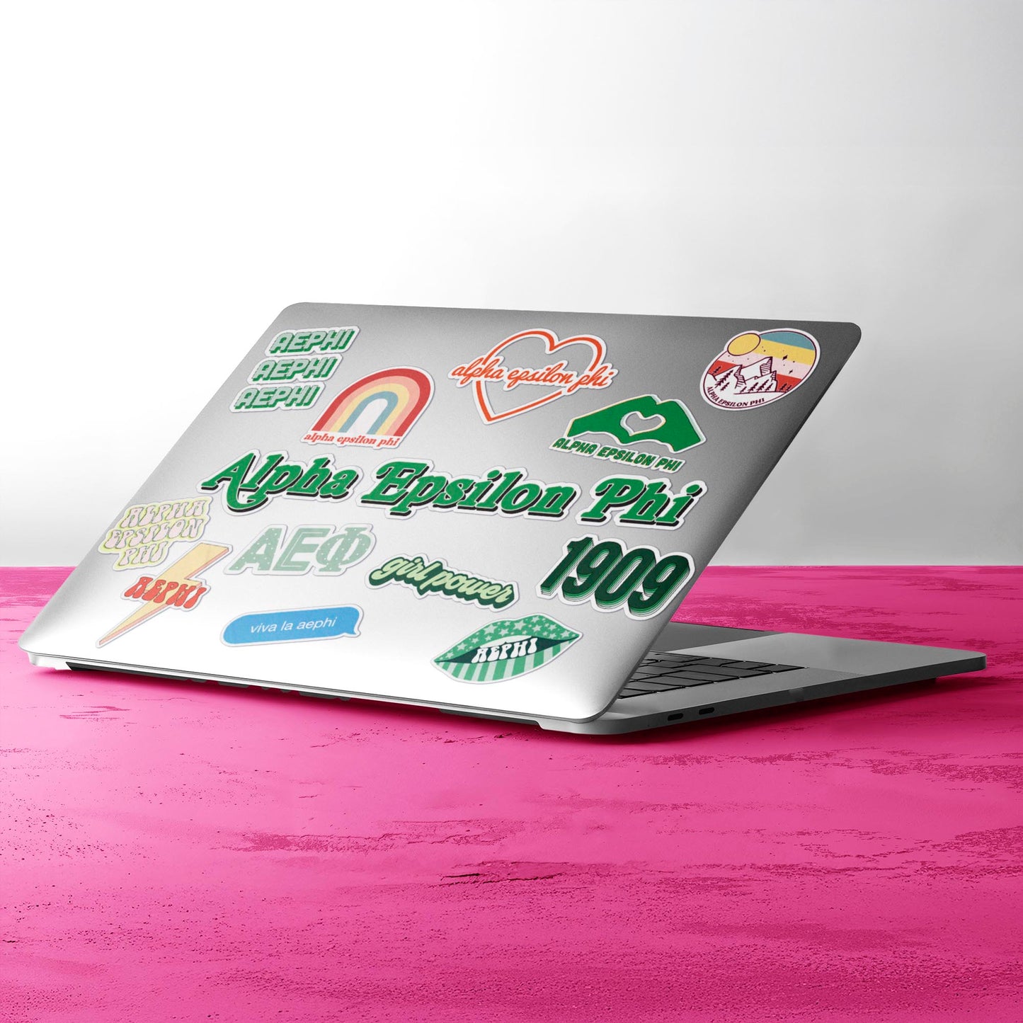 Alpha Epsilon Phi Girl Power Sticker Sheet