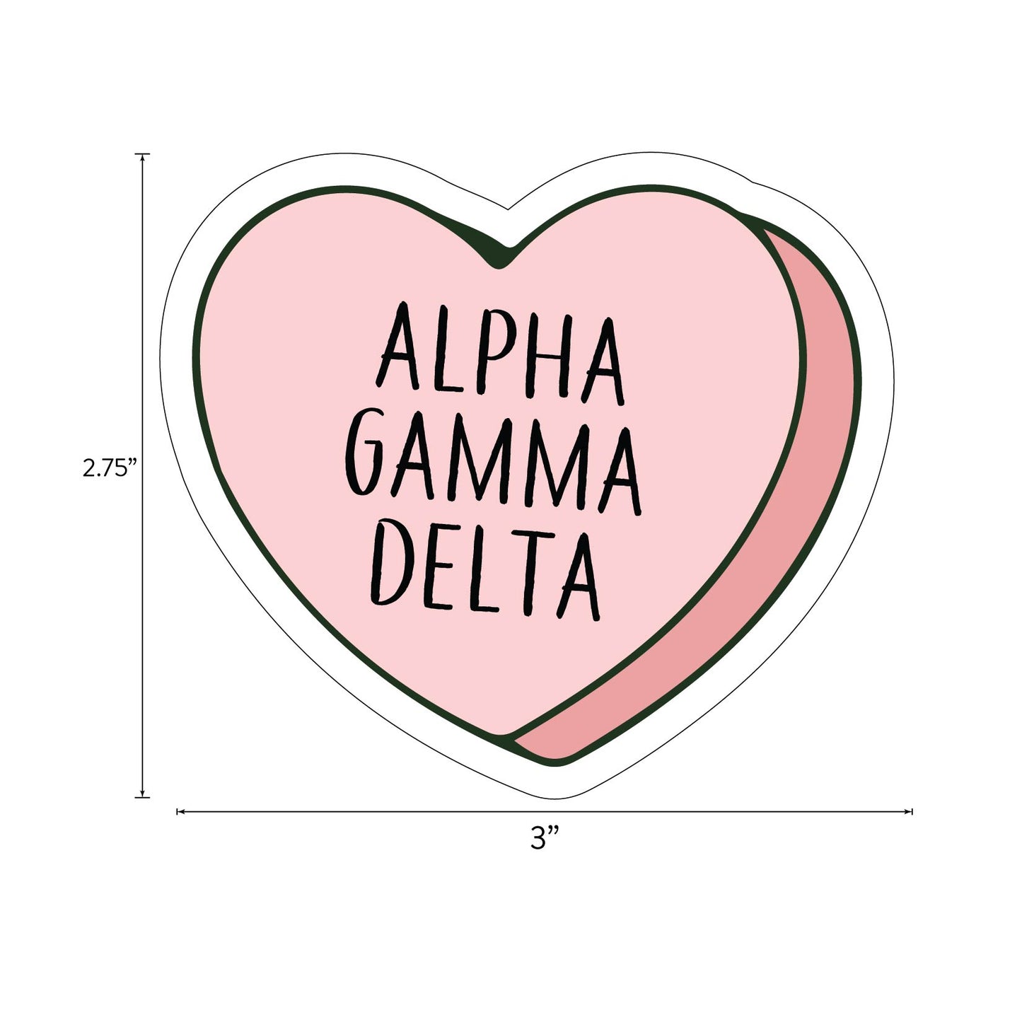 Alpha Gamma Delta- Sticker Sheet- Love Theme