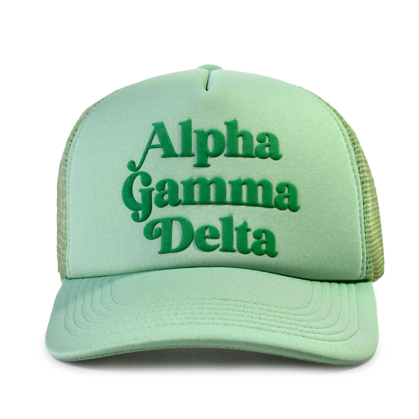 Alpha Gamma Delta Baseball Cap, Mesh Trucker-Style Hat