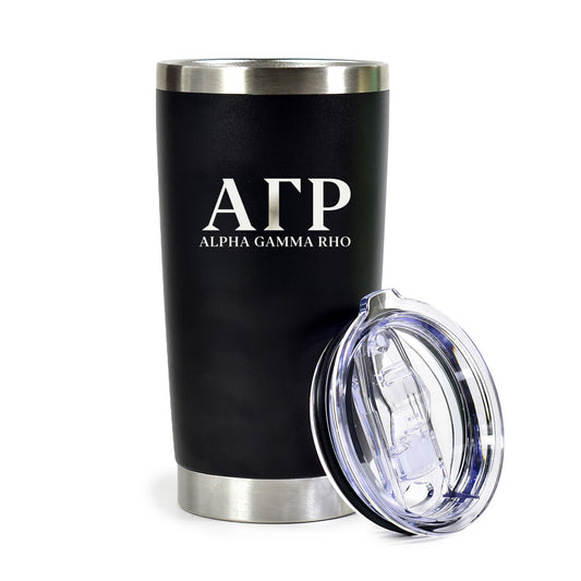 Alpha Gamma Rho 20 oz. Insulated Tumbler with Greek Letters