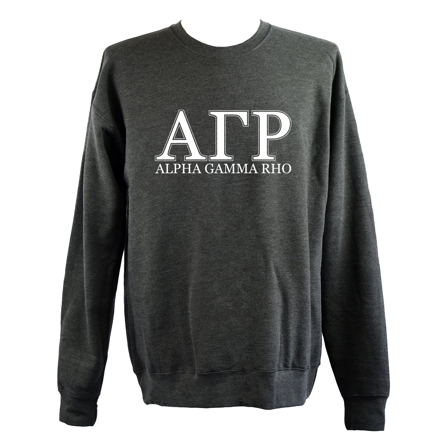 Alpha Gamma Rho Sweatshirt- Crewneck Fraternity Varsity Letters Design