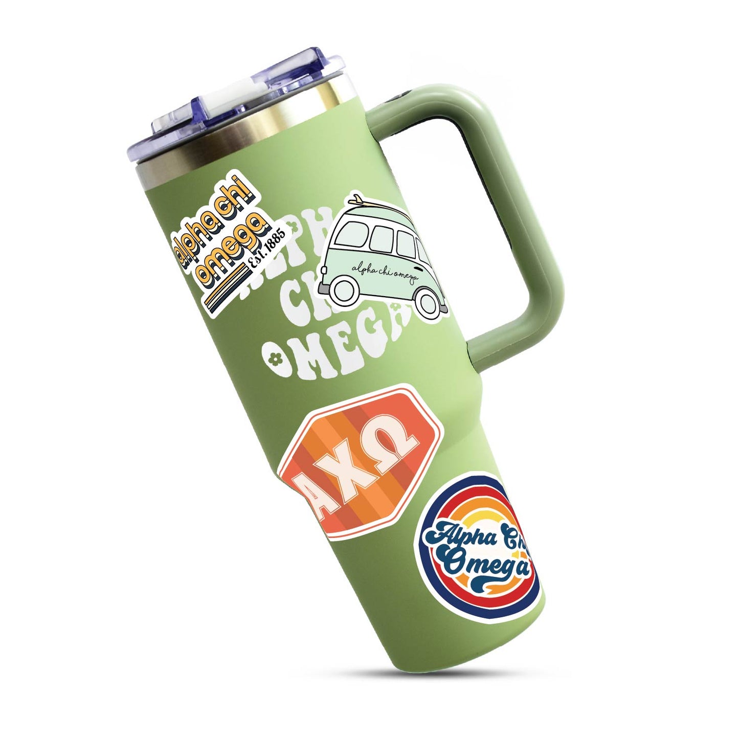 Alpha Chi Omega Retro Sticker Sheet