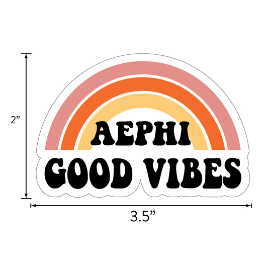 Alpha Epsilon Phi Retro Sticker Sheet