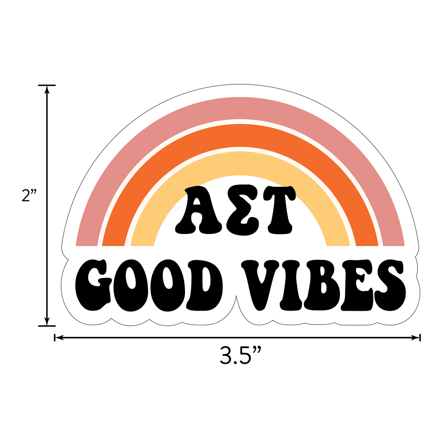 Alpha Sigma Tau <br> Retro Sticker Sheet