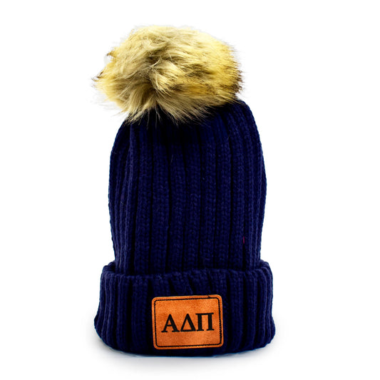 Alpha Delta Pi Pom Pom Beanie Hat
