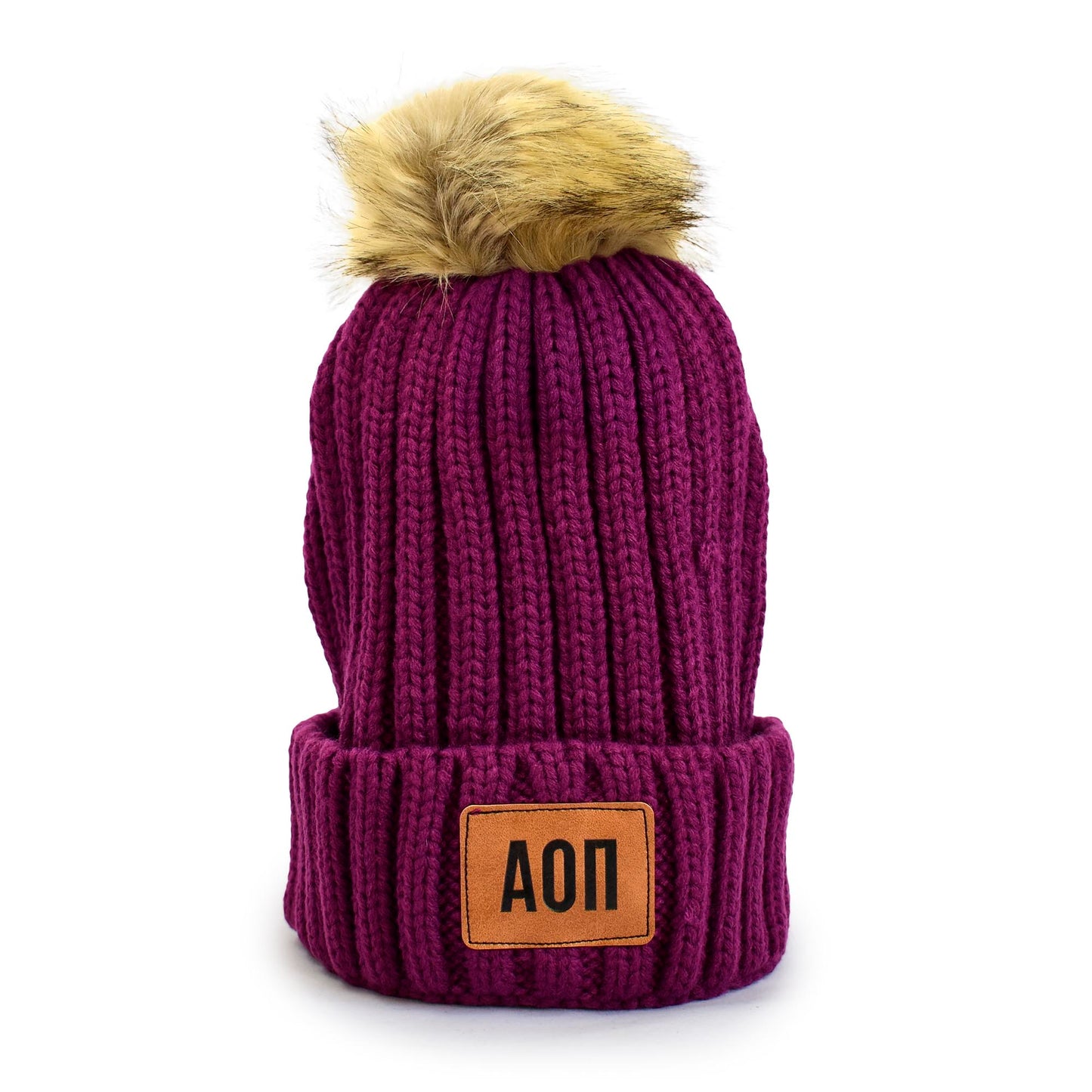 Alpha Omicron Pi Pom Pom Beanie Hat