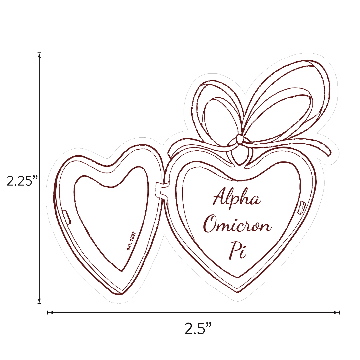 Alpha Omicron Pi Sticker Sheet- Teddy Bears and Sisterhood Love Theme